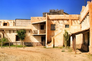 Uzak batıdaki Tabernas Çölü, Almerya, İspanya.