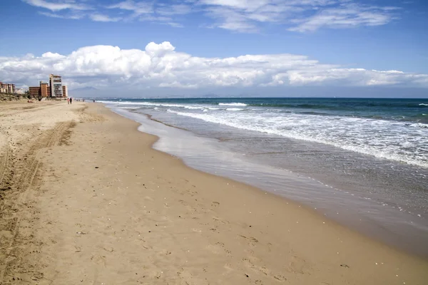 Belle Vue Matin Arenales Del Sol Plage Alicante Sud Espagne — Photo