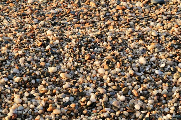 Texturas Rocosas Cantos Rodados Olas Costa Cartagena Murcia España — Foto de Stock