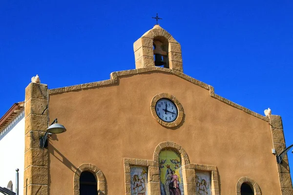 Gamla Virgen Del Carmen Hermitage Byggt Kanten Klippa Vik Isla — Stockfoto