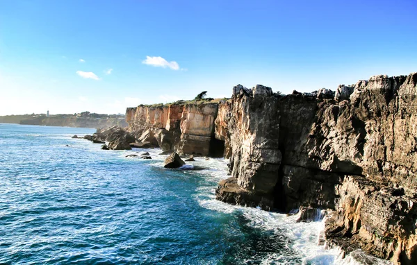 Prachtige Klif Formatie Dichtbij Cascais Genaamd Boca Inferno — Stockfoto