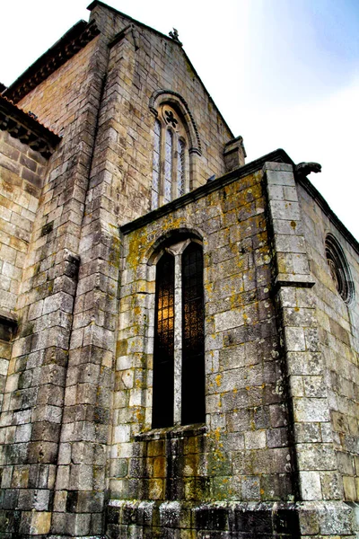 Vacker Gammal Stenfasad Sankt Franciskyrkan Porto Portugal — Stockfoto