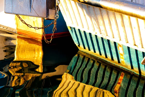 Рыбацкие Лодки Пришвартованы Порту Санта Пола Аликанте Испания — стоковое фото