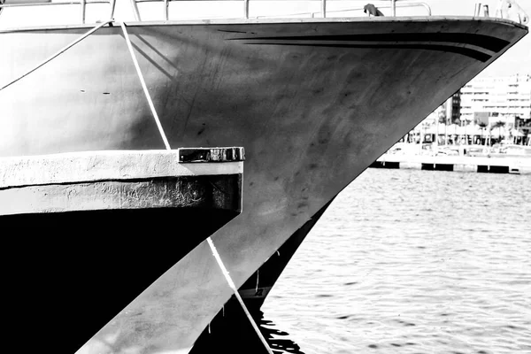 Рыбацкие Лодки Пришвартованы Порту Санта Пола Аликанте — стоковое фото