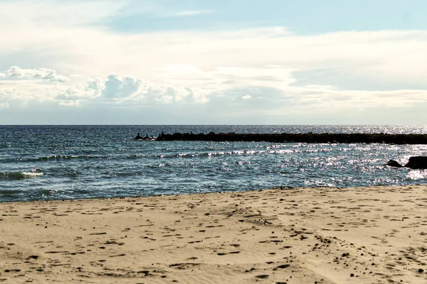 Pláž Jižním Španělsku Santa Pola Alicante — Stock fotografie