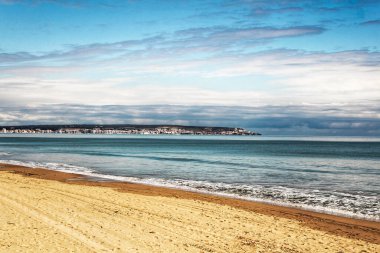 Sabah İspanya 'nın güneyinde sahil, Alicante