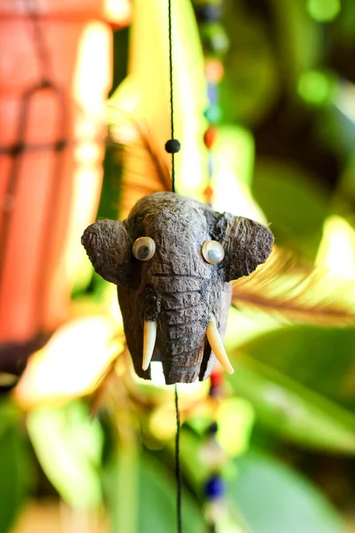 Belo Elefante Pingente Decorativo Jardim — Fotografia de Stock