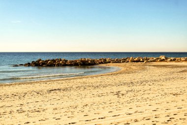 Güney İspanya 'da kumsal, Santa Pola, Alicante