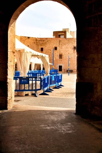 Château Fort Village Pêcheurs Santa Pola Alicante Espagne — Photo