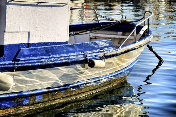 Barcos Pesca Atracados Porto Santa Pola Alicante Espanha — Fotografia de Stock