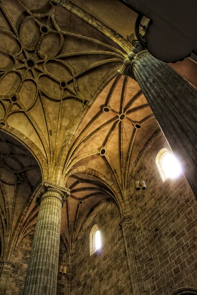 Bågar Och Monumentala Pelare Kyrkan Salvador Caravaca Cruz Murcia Spanien — Stockfoto