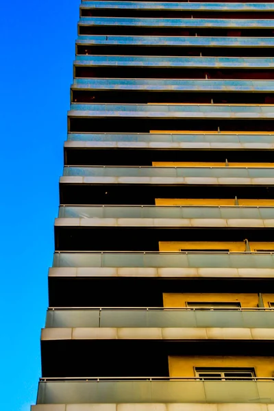 Immeuble Colossal Nombreux Appartements Alicante Espagne — Photo