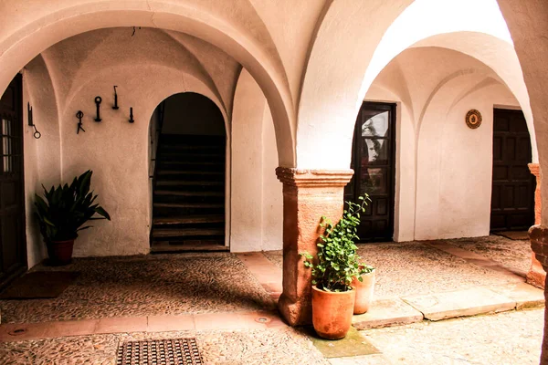 Courtyard Typical House Villanueva Los Infantes Castilla Mancha Spain — Stock Photo, Image