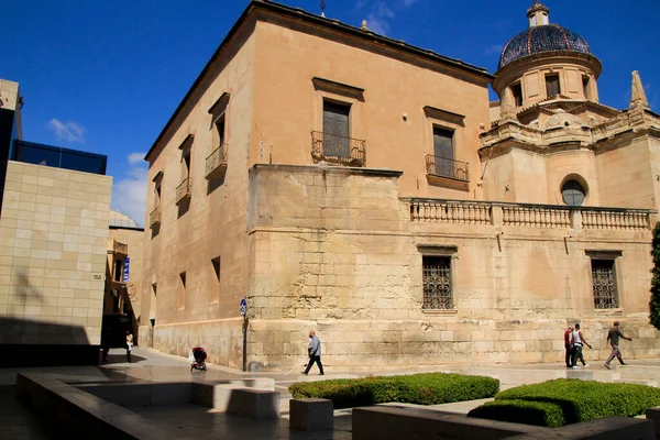 Elche Alicante Španělsko Července 2021 Kostel Santa Maria Náměstí Santa — Stock fotografie