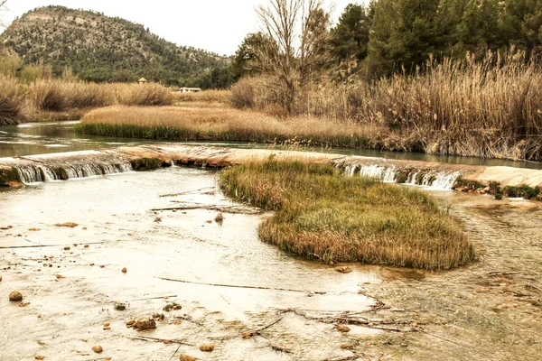 Cabriel River Své Cestě Přes Casas Del Rio Village Albacete — Stock fotografie