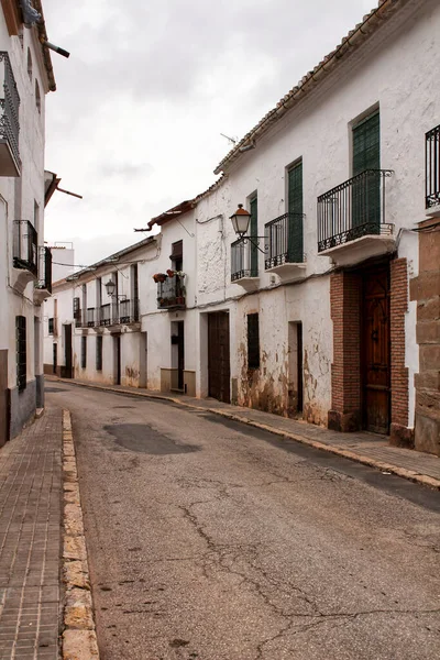 Casas Antiguas Majestuosas Las Calles Del Pueblo Villanueva Los Infantes —  Fotos de Stock