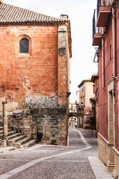 Majestuosas Antiguas Casas Piedra Estilo Renacentista Por Las Calles Alcaraz —  Fotos de Stock