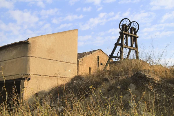 Restes Bâtiments Abandonnés Machines Des Mines Village Union Dans Province — Photo