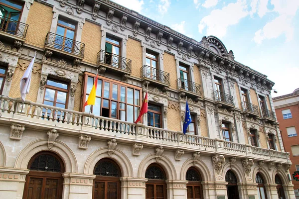 Antiga Fachada Colorida Majestosa Prefeitura Union Cartagena Espanha — Fotografia de Stock