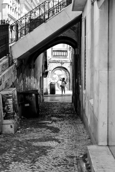 Lisbon Portugal May 2018 Old Houses Streets Lisbon Portugal Spring — стокове фото