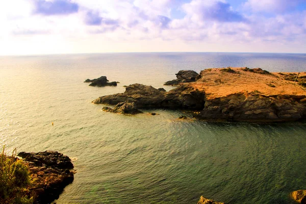 Prachtig Uitzicht Kust Van Cabo Palos Met Zijn Kliffen Baaien — Stockfoto