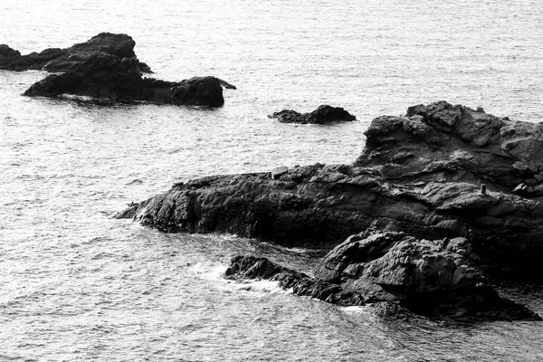 Krásný Výhled Pobřeží Cabo Palos Jeho Útesy Zátoky Dopoledních Hodinách — Stock fotografie