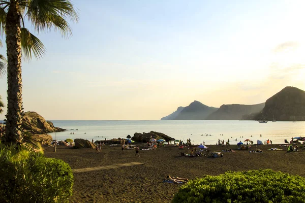 Portman Cartagena Murcia Spanje Juli 2021 Prachtig Uitzicht Het Strand — Stockfoto