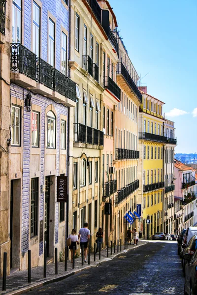 Lisbon Portugal May 2018 Old Colorful Houses Streets Lisbon Portugal — 스톡 사진