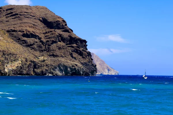 Hermoso Paisaje Marino Playa Las Negras Parque Natural Cabo Gata — Foto de Stock