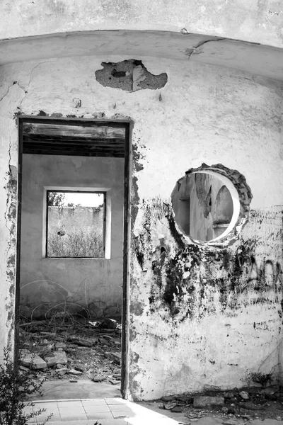 Restos Edifícios Abandonados Das Minas Ouro Aldeia Rodalquilar Província Almeria — Fotografia de Stock