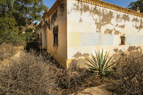 Restos Edifícios Abandonados Das Minas Ouro Aldeia Rodalquilar Província Almeria — Fotografia de Stock