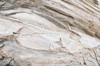 Cuevas de Almanzora, Almerya, İspanya 'daki Villaricos kasabasının kayalıklarında mineraller ve kayalıklar