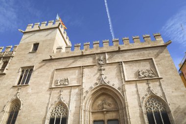 Valencia, İspanya... 27 Ekim 2025 Valencia 'daki İpek Borsası binası.