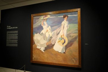 Valencia, İspanya - 8 Kasım 2025: Valencia 'daki Fundacion Bancaja' da Sorolla Sanatçı Sergisi