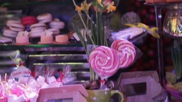 甜品桌上党 — 图库视频影像