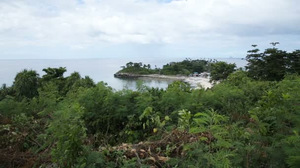 美丽的海滩和热带海域 — 图库视频影像