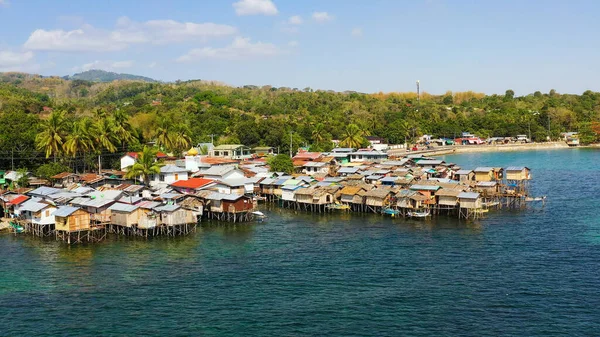 Fishing village in the Philippines. Mindanao — Stock Image Fishing village in the Philippines. Mindanao Royalty Free Stock Photos