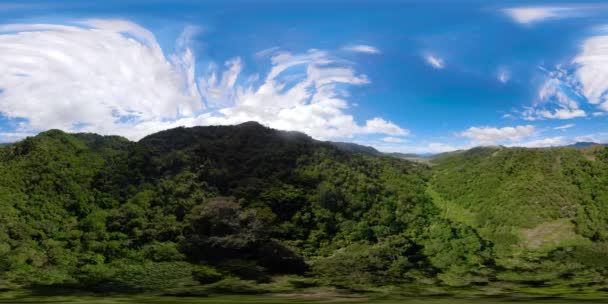 Bela paisagem montanhosa VR 360. — Vídeo de Stock