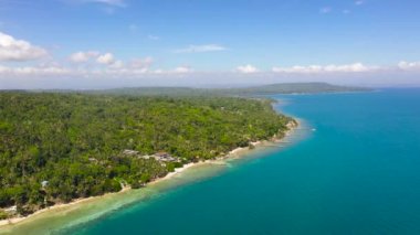 Tropik Samal adası. Mindanao, Filipinler