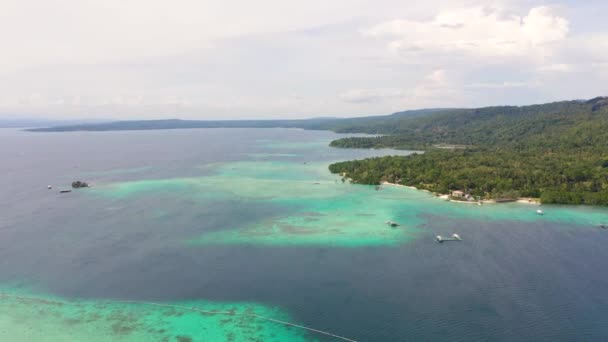 Τροπικό νησί της Σαμάλ. Mindanao, Φιλιππίνες — Αρχείο Βίντεο