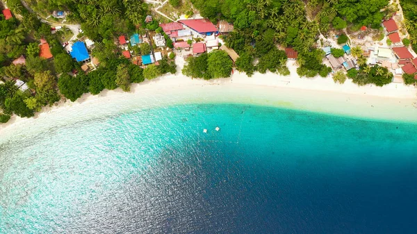 Davao şehrinin havadan görüntüsü. — Stok fotoğraf