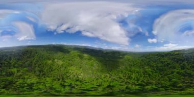 Filipinler 'deki yağmur ormanları. 360 Derece Görünüm.