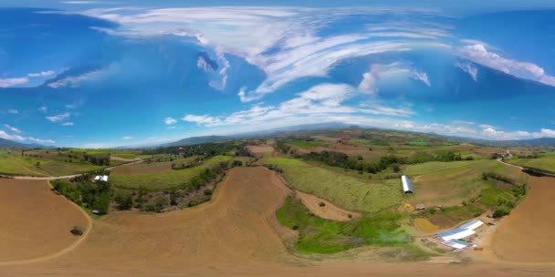 Filipinler 'de tarım arazisi. 360VR Video. — Stok video