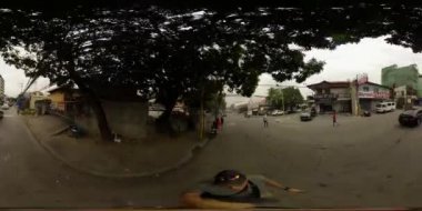 21 Şubat 2020 Manila, Filipinler 'in başkenti. 360 Derece Görünüm