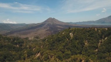 Batur volkanı, Bali, Endonezya.