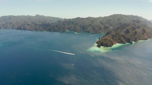 Isla tropical Busuanga, Palawan, Filipinas. — Vídeos de Stock