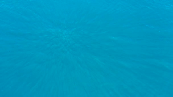 上から見た海水の中の太陽光線. — ストック動画