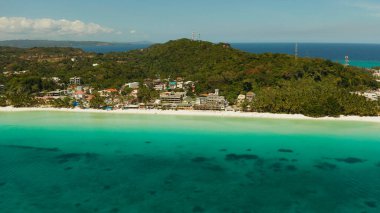 Beyaz kumlu plajlı Boracay Adası, Filipinler