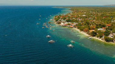 Cebu, Moalboal, Filipinler kıyıları.