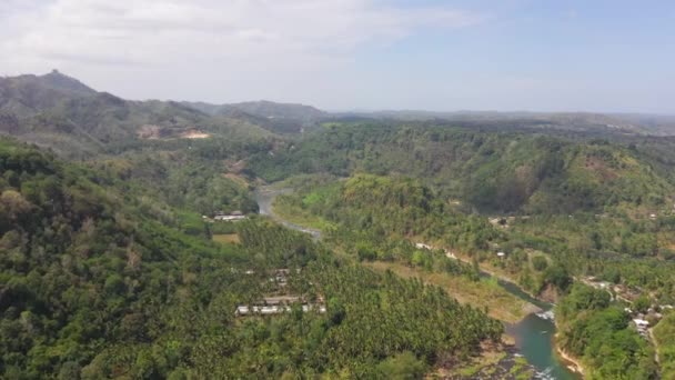 Berg mit Wald auf den Philippinen. — Stockvideo